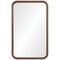 Signature Home Collection 32" Brown Finish Eclectic Design Framed Rectangular Wall Mirror